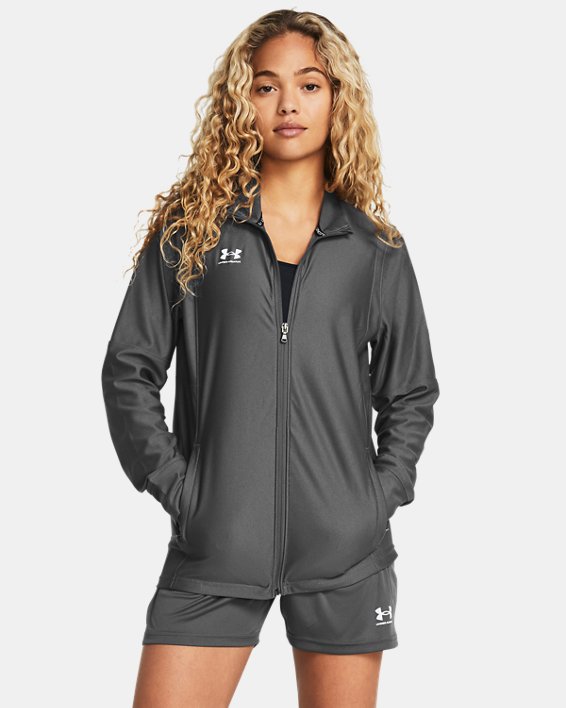 Women's UA Challenger Track Jacket, Gray, pdpMainDesktop image number 0